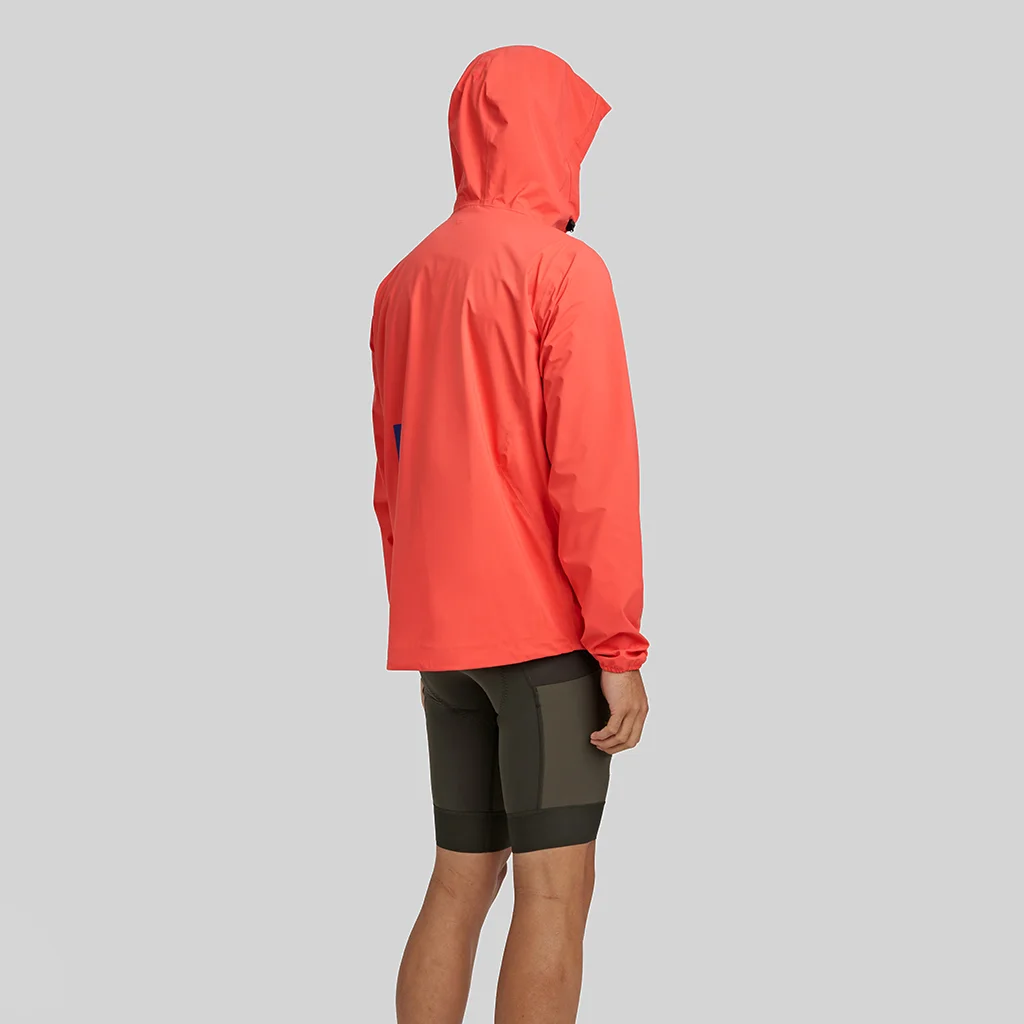 OEM Custom Logo Color Regular Fit Pullover 1/4 Zip Hoodie Lightweight Waterproof 100% Polyamide Outdoor Jacket for Men