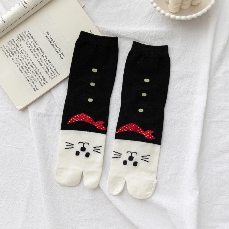 Cute Animal Cotton Socks Female Cat With Dog Summer Short Socks Women Casual Soft Tabi Ankle Socks