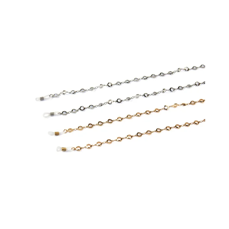 SHINETAI hot sale Silver Beaded Strap Rope Stainless Steel Metal Eyewear Accessory Cord Holder Sun Glasses Chain