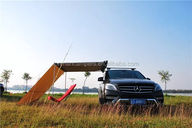 Retractable roof car tents side awning 4x4 4wd awning for camping