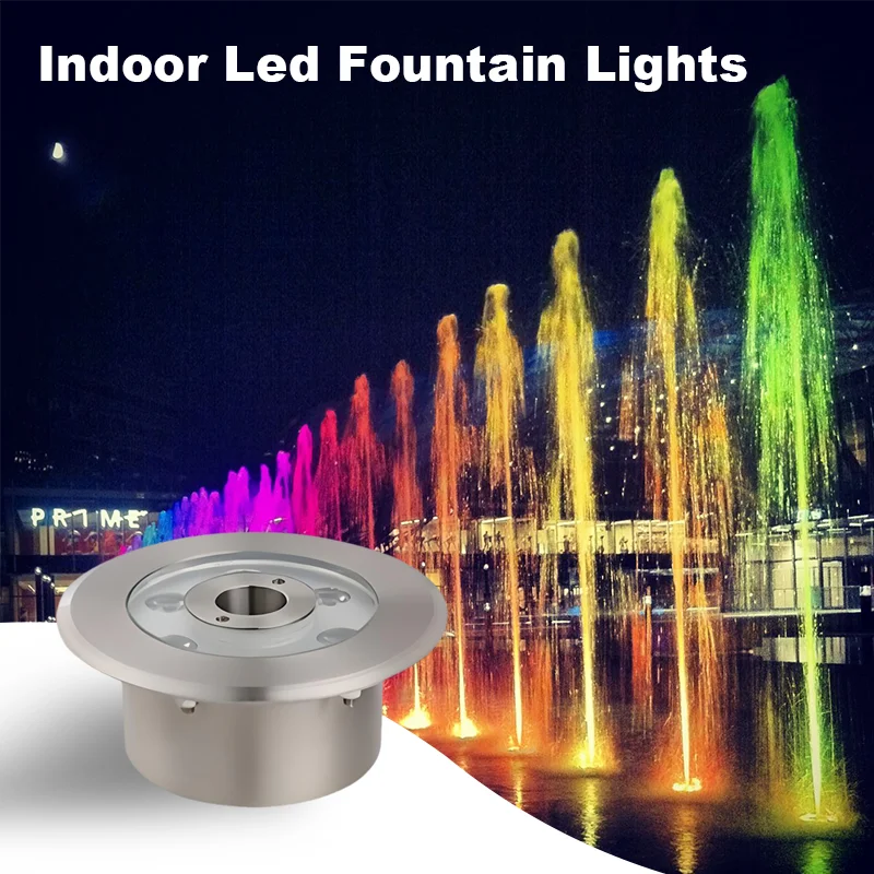 IP68 swimming pool fountain light LED RGB 316 stainless steel underwater light suitable for underwater and landscape use