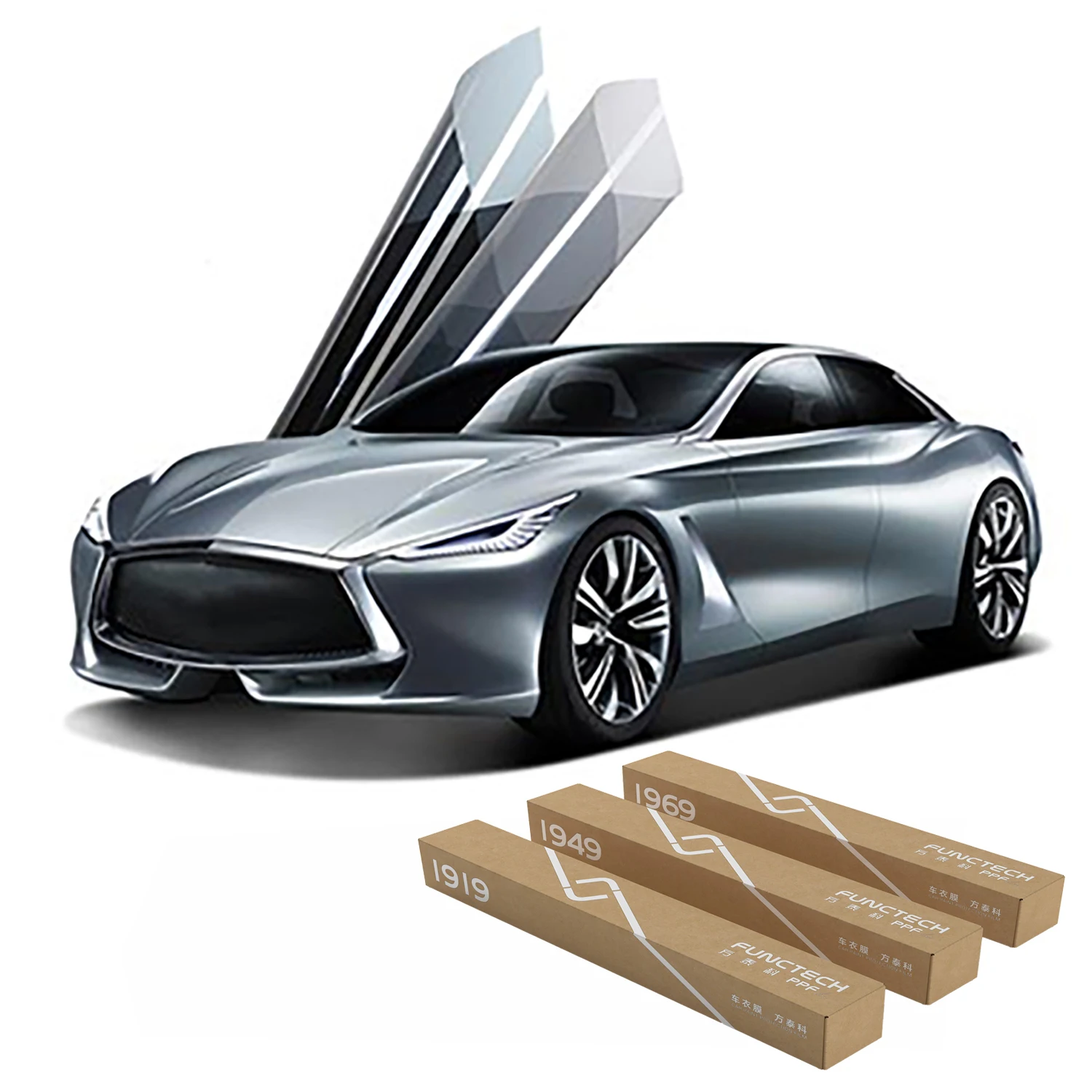 Crystal Clear TPU PPF with High Gloss Finish and Self Adhesive Application for Seamless Installation and Superior Protection