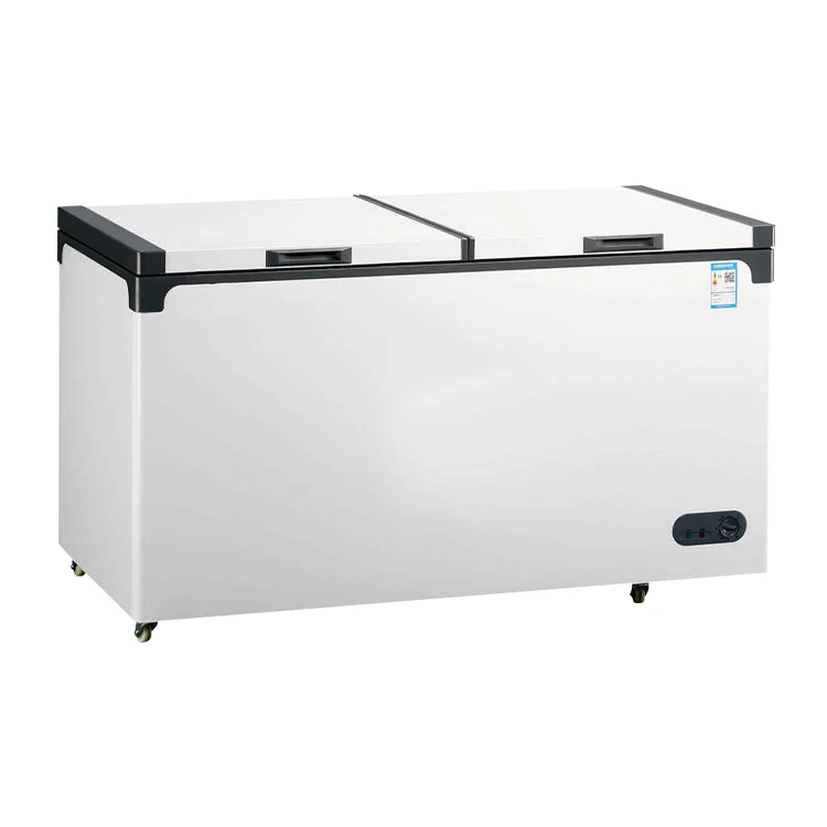 Top Open Single Temperature Chest Freezer Deep Freezer with Double Door Refrigeration Equipment