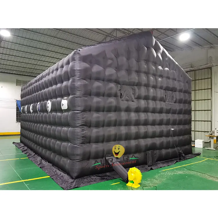 Black Inflatable Tent Tente Gonflable Outdoor Movable Nightclub  Portable Winter Inflatable Party Tent For Events
