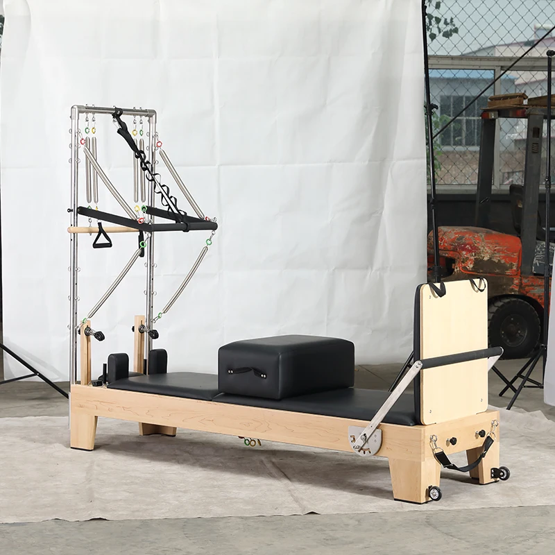 New Pilates Training Bed Yoga Fitness Equipment Elevated Flat Bed Cadillac Home Gym Reformer