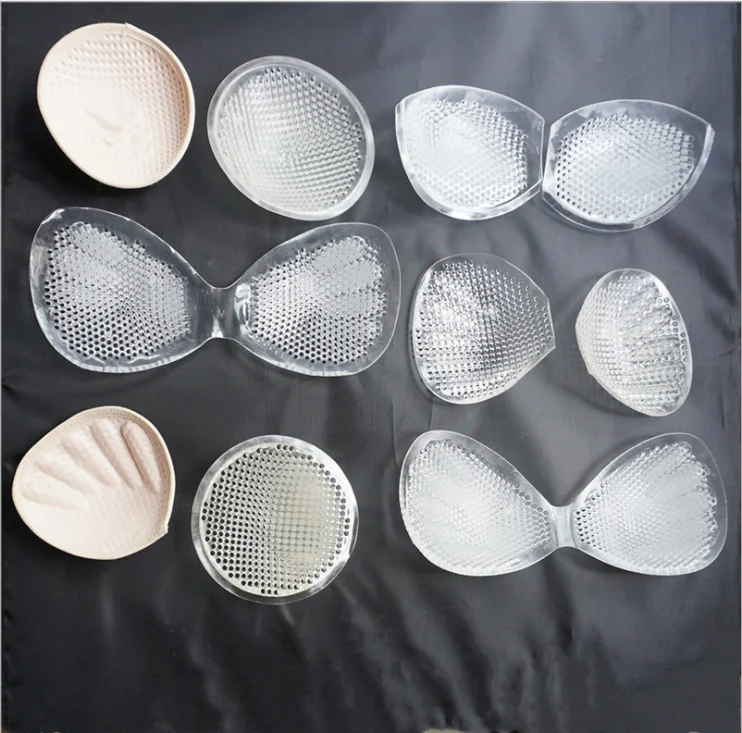 Push up Honeycomb -shaped swimming suit  Bikini bra pads  Silicone bra insert pads BI22  up lift Enhancer yogo sport bra  pads