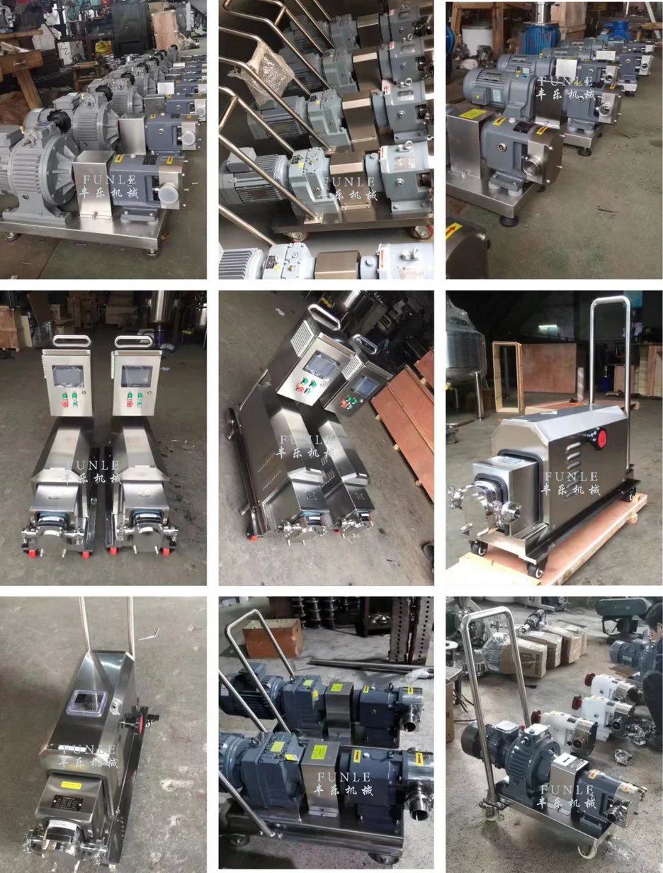 Hot sales Stainless steel food grade rotary lobe pump for Ice Cream Syrup honey