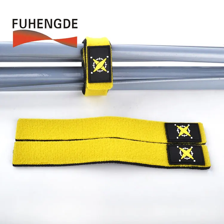 Nurable Adjustable Hook And Loop Cable Tie Neoprene Fish Accessories Tackle Tie Fishing Rod Straps With Logo Custom