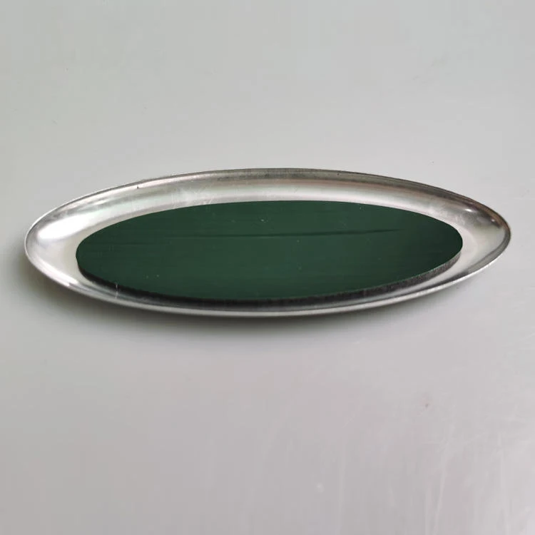 Sturdy Chrome Car Body Stickers Logo 175mm 145mm Oval Front Grille & Rear Tailgate Emblem For FORD FOCUS