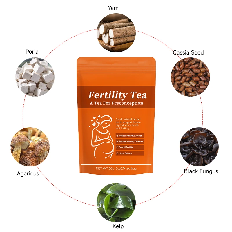 Chinaherbs Natural Organic Vegan Herbal Tea Blend Fertility Sacred Women Pregnancy Fertility product Herbs Hormone Balance Tea
