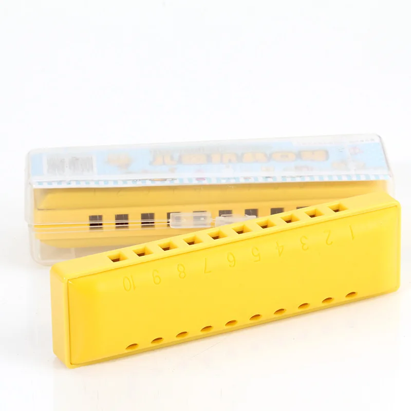 Wholesale factory price musical instruments Kongsheng Colorful10 Hole harmonica toy