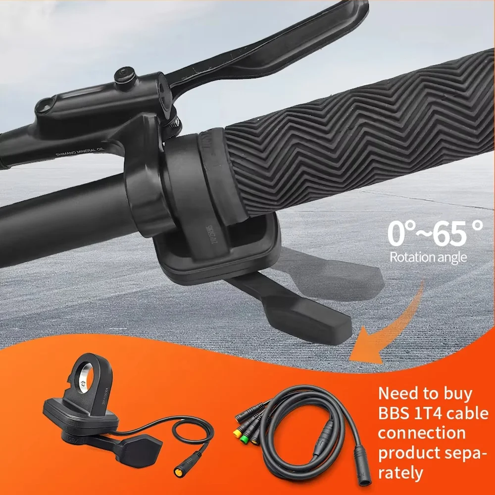 Ebike Thumb Throttle BAFANG 108X Left/Right 3 Pin Female Waterproof Connector for Electric Bicycle BBS01 BBS02 BBSHD Mid Motor