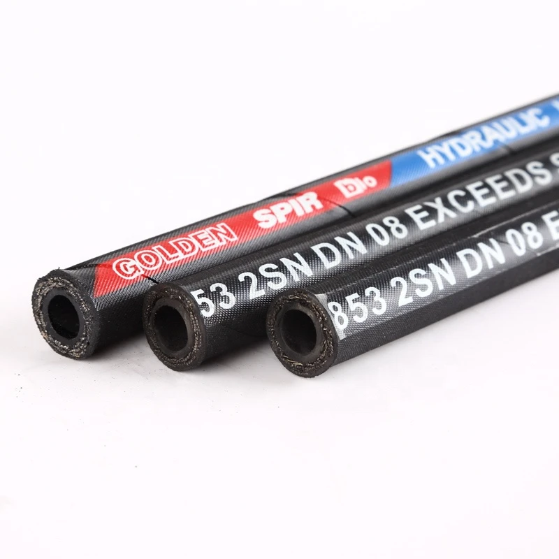China Top 5 Quality Transportide High Pressure Hydraulic Hose din en853 2ST,  Hydraulic Hose 2SN, R1AT, Din en 853