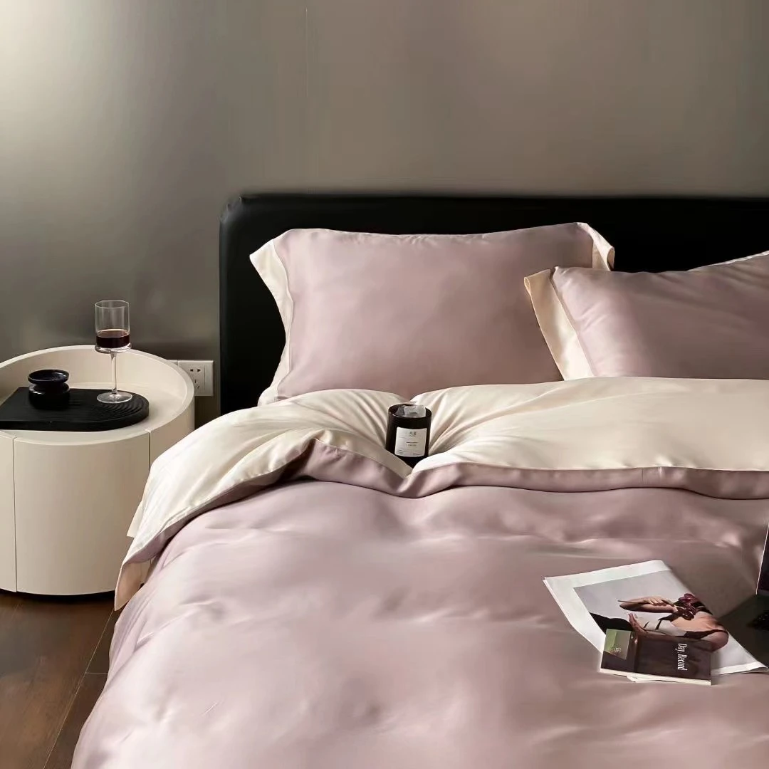 Luxury sheet set 100% viscose from bamboo bedding set bedsheet set