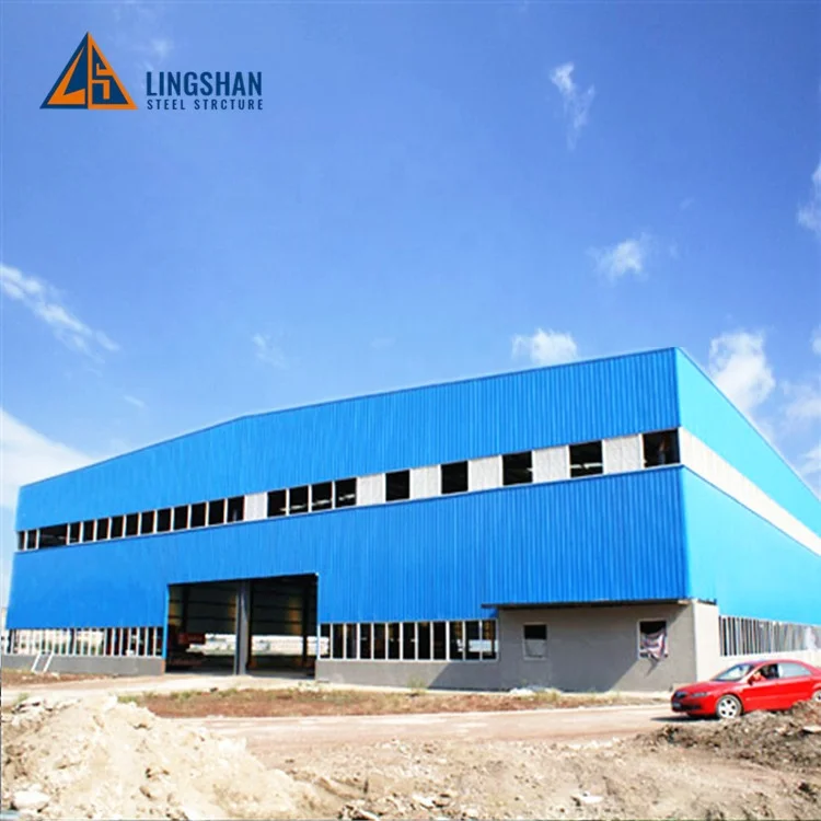Multi-span Prefab High Rise Steel Structure Building Construction Factory Double Span Building With Column Size For Sale