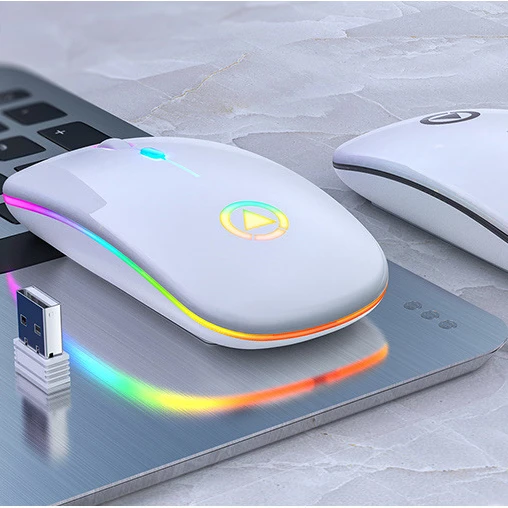 Qiyu приличный дизайн, светодиодный светильник, OEM, офисный компьютер, Игровая USB мышь Inalambrico 2,4G, эргономичная беспроводная мышь для ноутбука