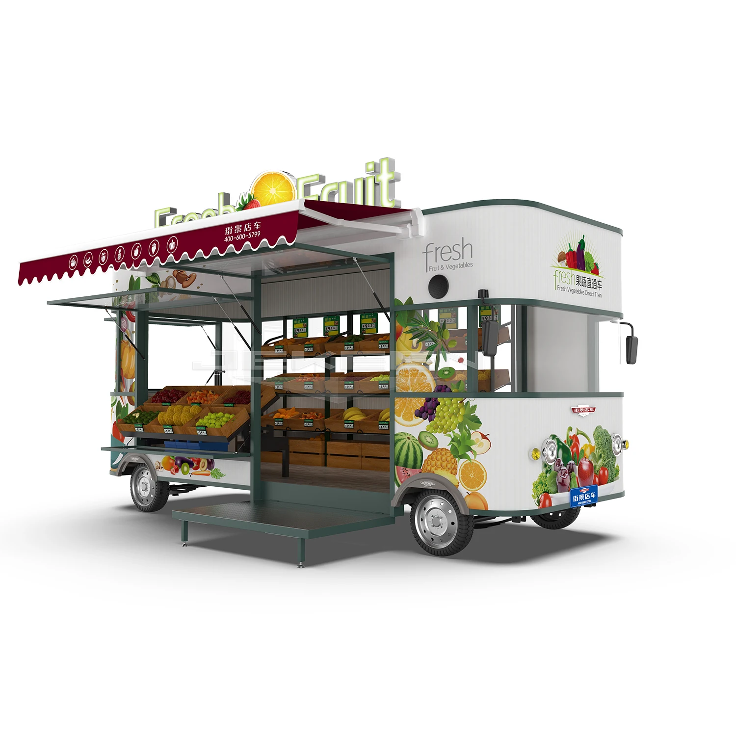 JEKEEN high quality electric food truck of fruit and Buyway-42