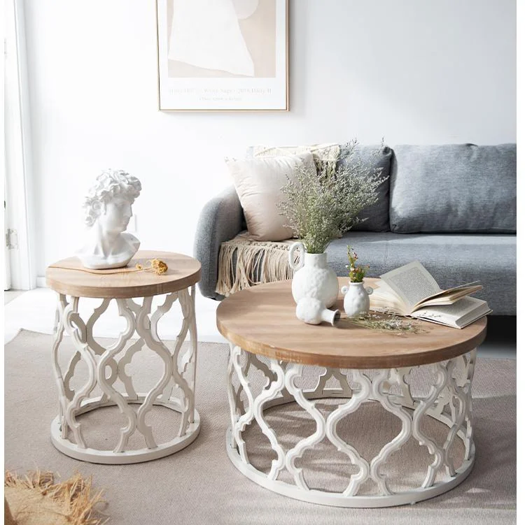 Круглый Роскошный центральный стол со стеклянной столешницей и металлическим золотым журнальным столиком для дома и гостиной, украшение для помещения, металлическая мебель