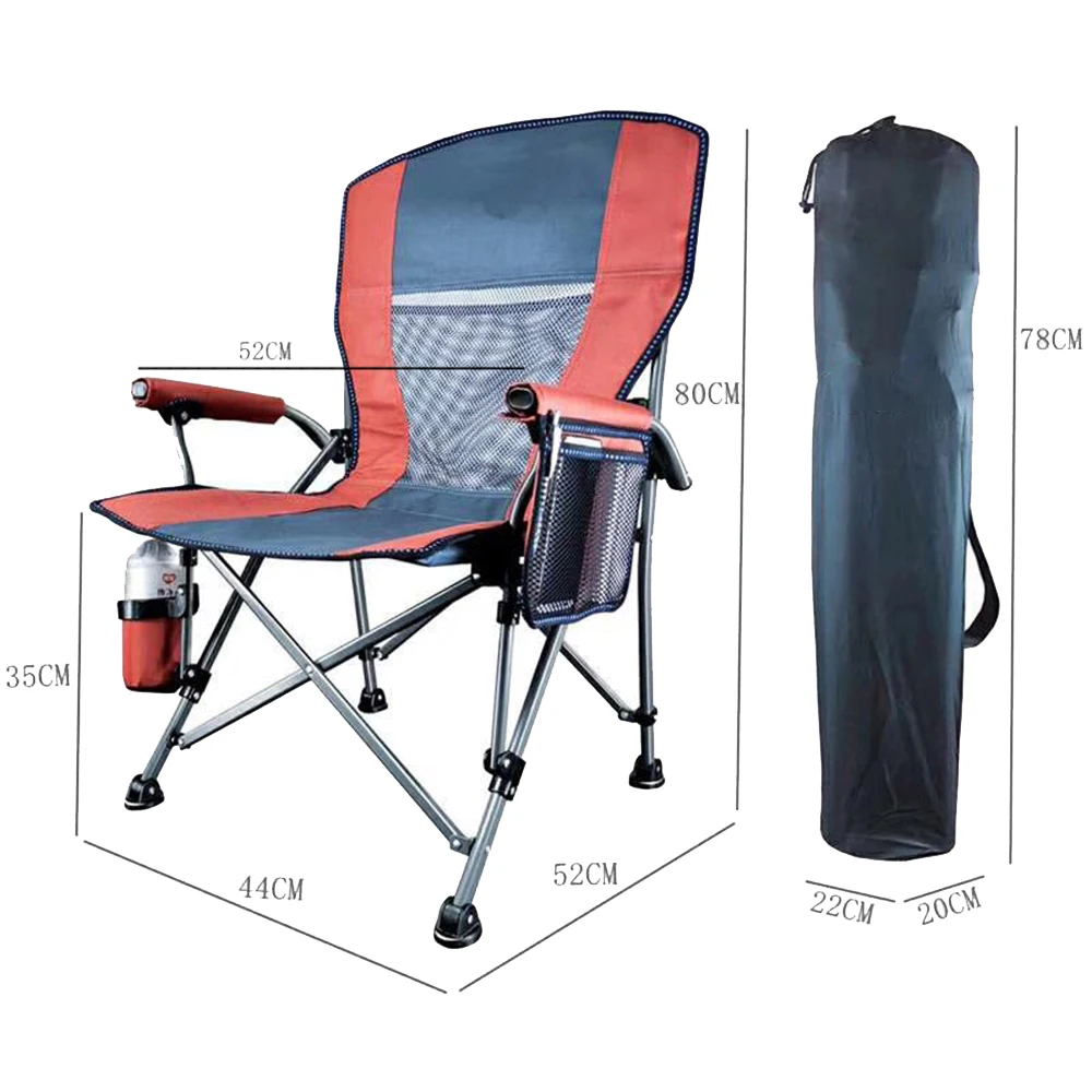 
YILU Portable Beach Foldable Fishing Camping Chair Lightweight Folding Luxury Camping Chair  (62381830323)