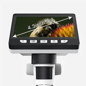 YAOJI portable 4.3 inch LCD digital microscope 2MP monocular microscope scanning usb electronic LCD microscope for mobile repair