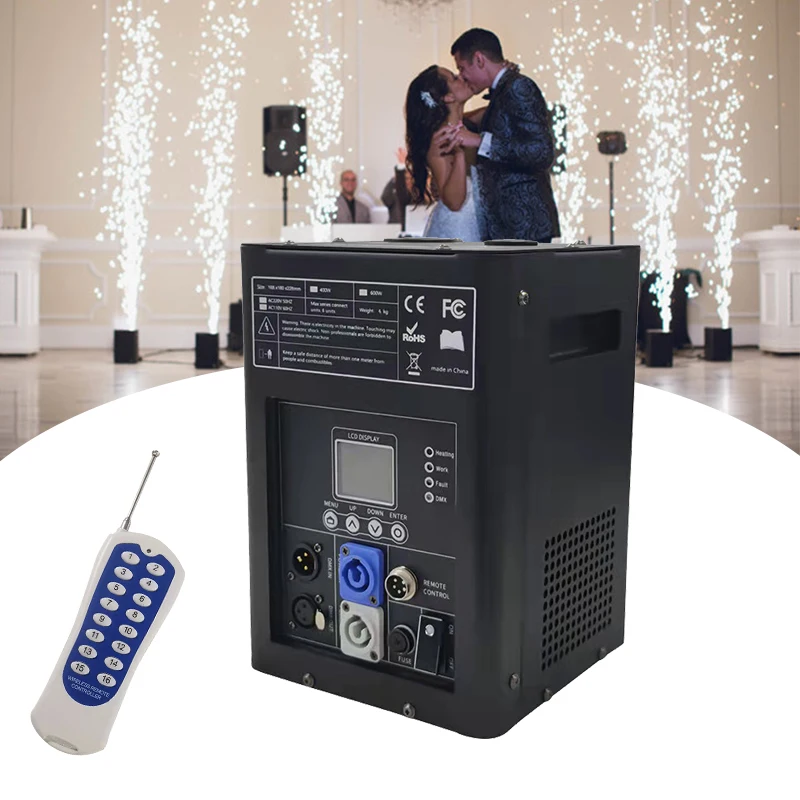 DMX 512 и удаленный порошок Холодное пламя фейерверк электронная мини-машина искры пламени для сцены шоу