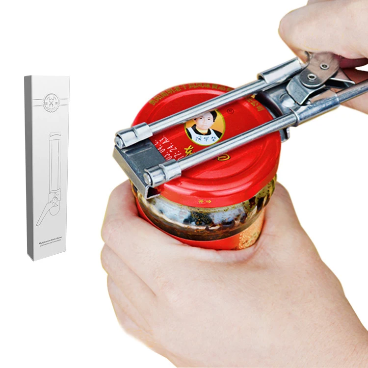 
Safe full top big stainless steel opener easy use grips locking anti-slip soft grips handle adaptive adjustable can opener 