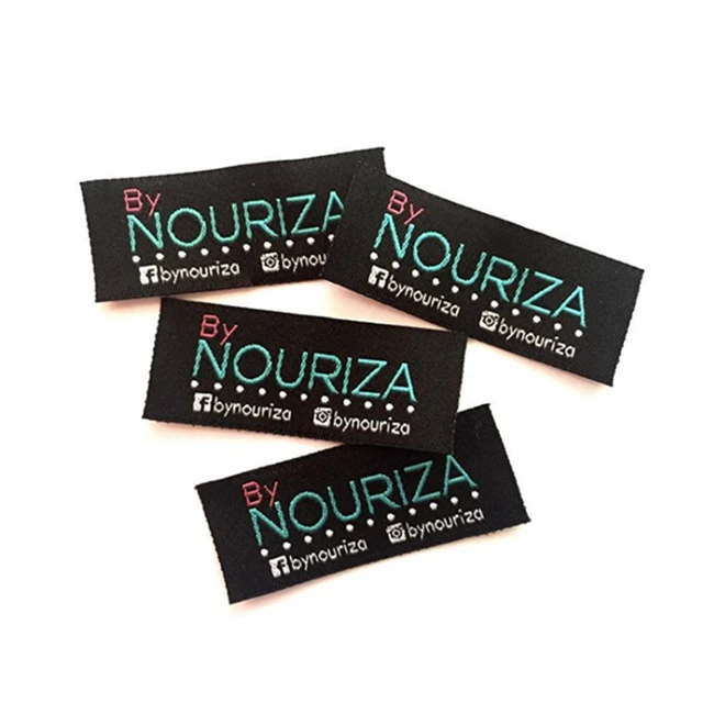 Garment woven label clothes printed label and tags for clothing accessories