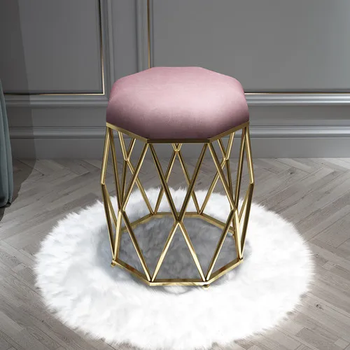 Modern Manicure Makeup Soft Chair Nordic Ins Dressing Stool Home Furniture Shoe Changing Stools Living Room Ottomans