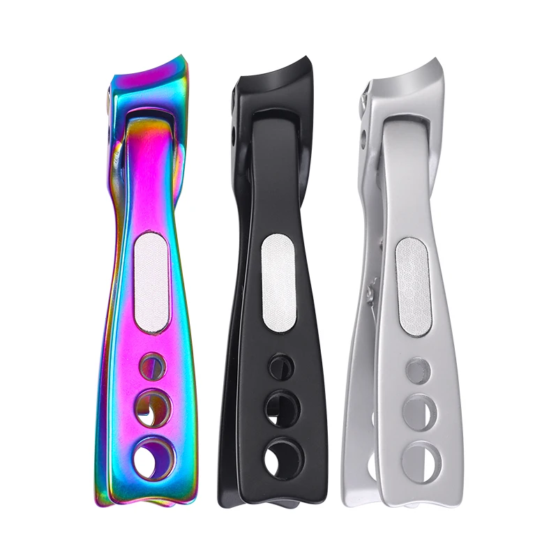Wholesale new creative diagonal stainless steel nail clippers Professional zinc alloy manicure tools wide jaw nail cutter