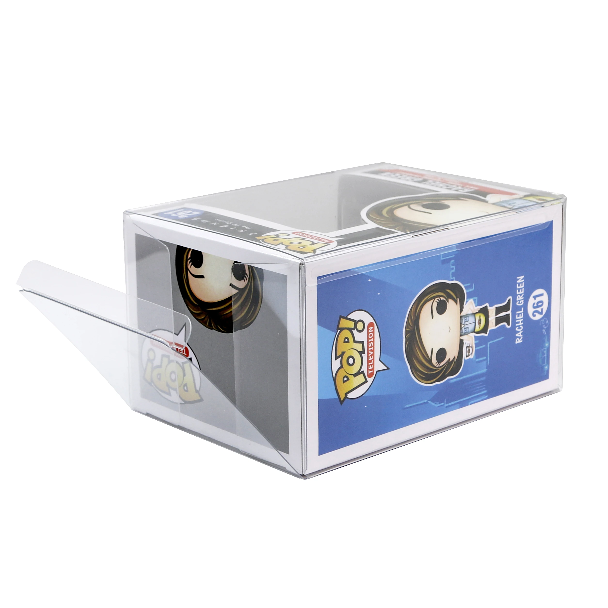 4 Inch 0.36MM Captain America Vinyl Figure POP Protector Clear Push-Lock Tab Easy-Peel Protective Film Funko Pop Box