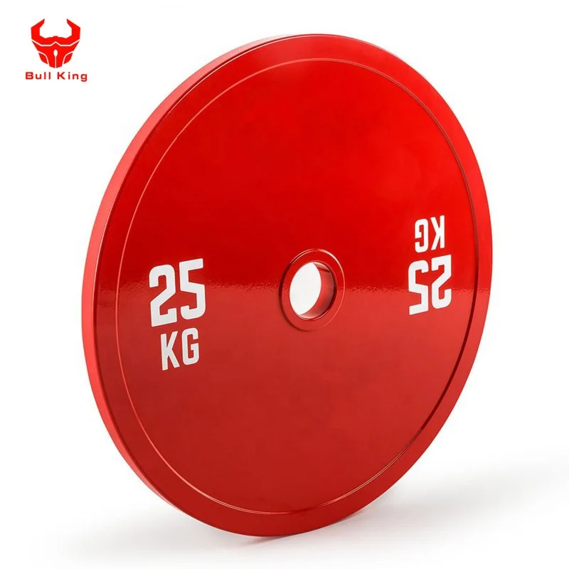 Steel Free Weight Plate Set Weightlifting Standard Bumper Plate Barbell Gym Cast Iron Weight Plates