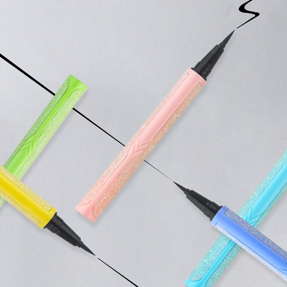 HA054  Black candy colors glitter Eyeliner cosmetics Waterproof Long-Lasting water activated magnetic adhesive Eyeliner pencil