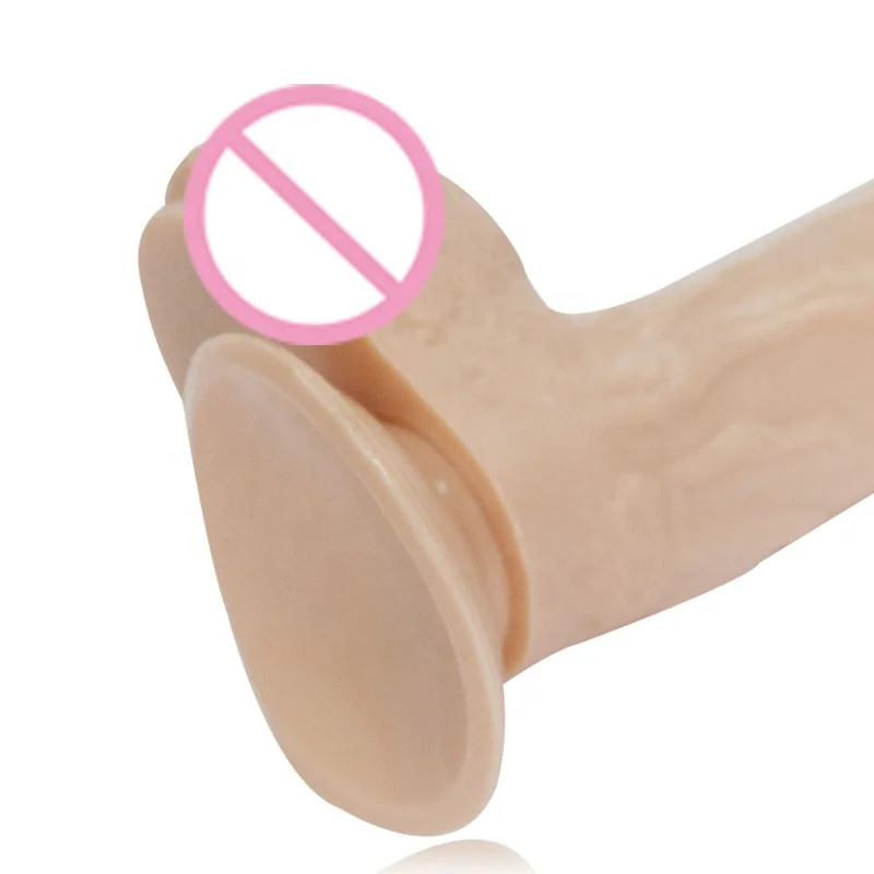 Women Masturbation Artificial Vagina Penis Realistic Black Big Dildo with Ball and Suction Cup