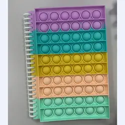 Loose leaf Popper Bubble Fidget Notebook detachable A5 Pop Finger Push Fidget Spiral Notebook