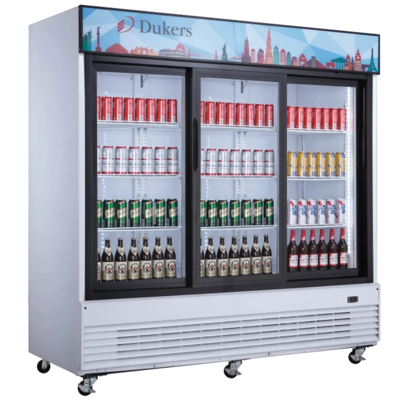 Large Volume Commercial 3 glass doors soft drink cooler supermarket beverage display fridge chiller refrigerator showcase