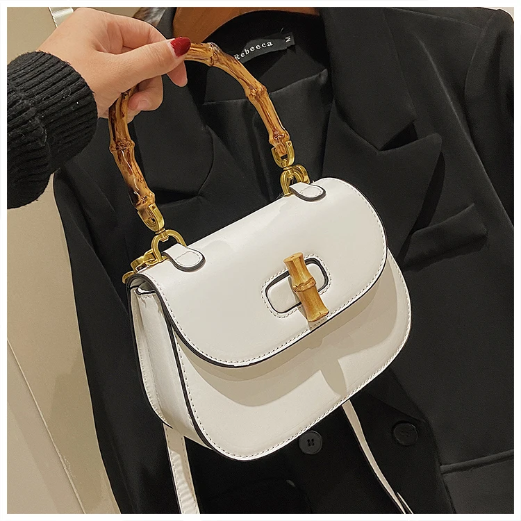 Hot sale Bamboo Handle Purses Girls Luxury Fashion Hand Bags Young Lady Popular Designer Handbags For Womannew