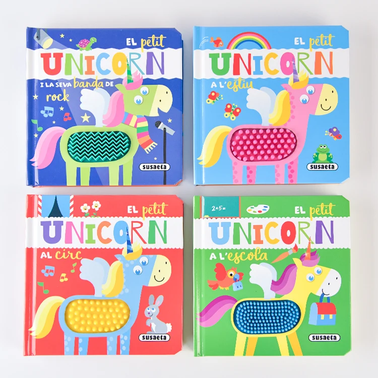 Custom Modern learn book Fine Workmanship touch and feel HARD COVER books for babies and toddlers