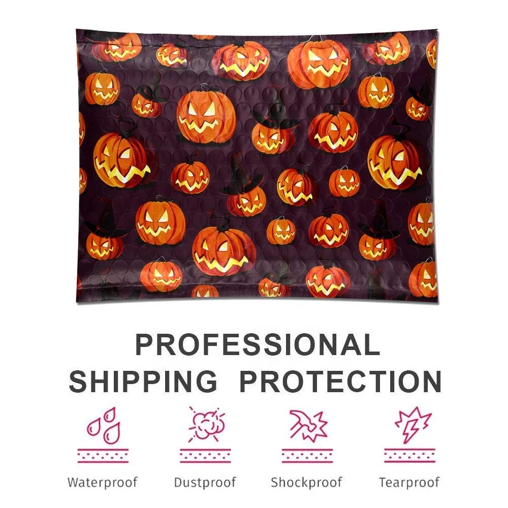 Eco 6x10 Bubble Padded Envelopes Halloween Designer Boutique Custom Bubble Bags CD/DVD Poly Bubble Padded Mailers