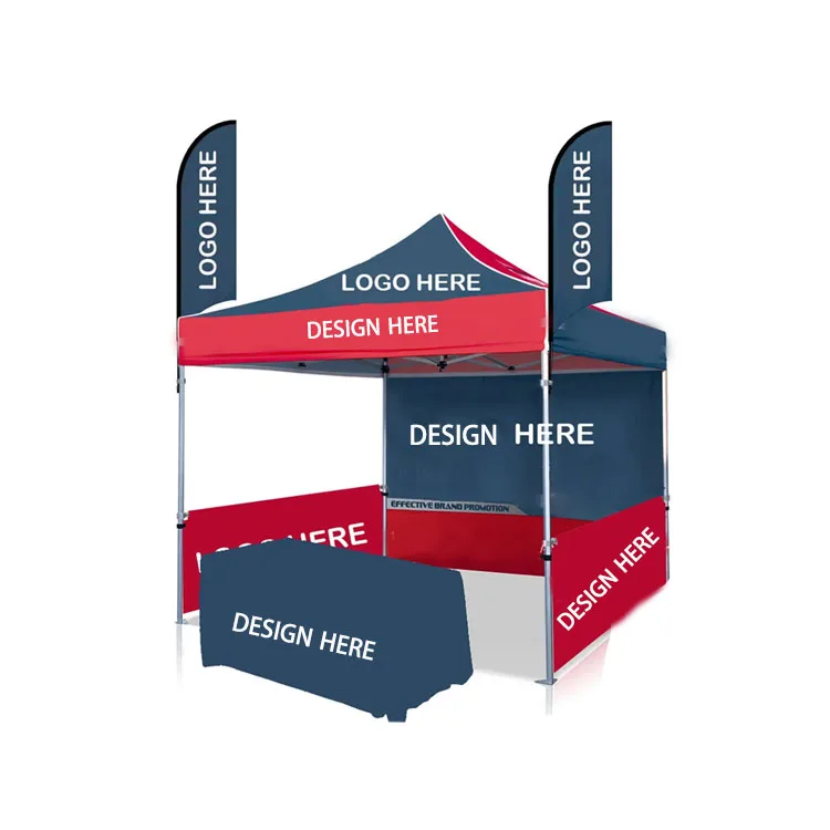 10 x 10 Custom Design Pop Up Canopy Tent Trade Show Tent for Events