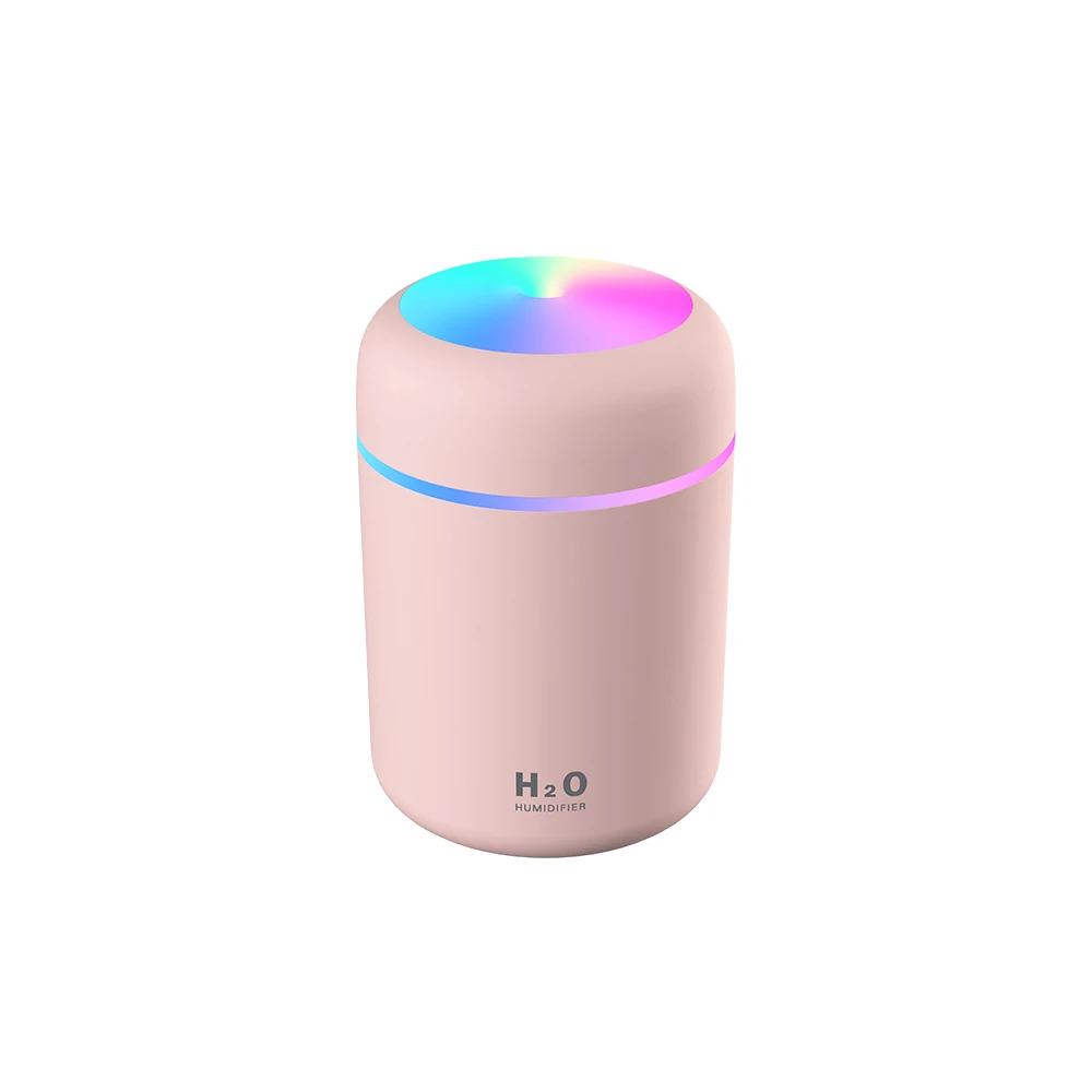 Colorful 300ml capacity portable mini humidifier auto shut-off air humidifier for car room