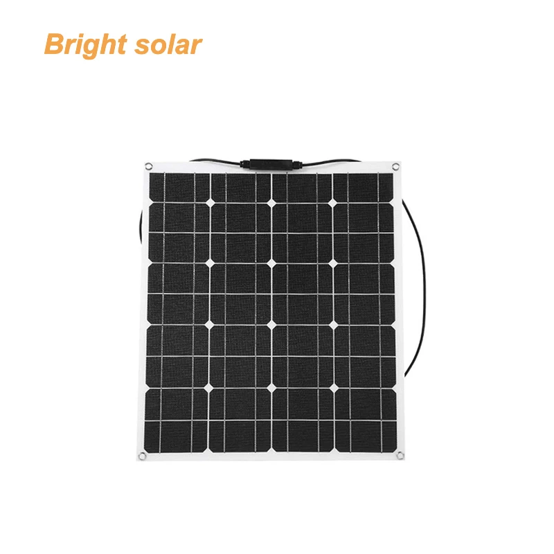 
50w ETFE Semi Flexible Solar Panel for 12V Battery 