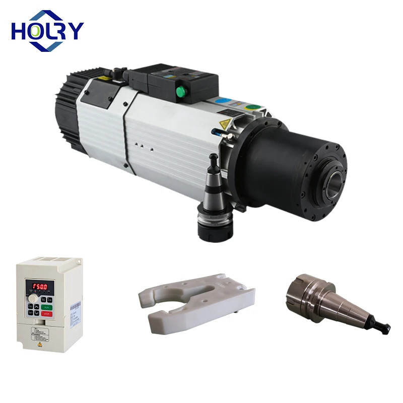 9KW 220V 380V High Speed 12000RPM 24000RPM High Performance ISO30 Automatic tool change  9KW CNC Spindle Motor