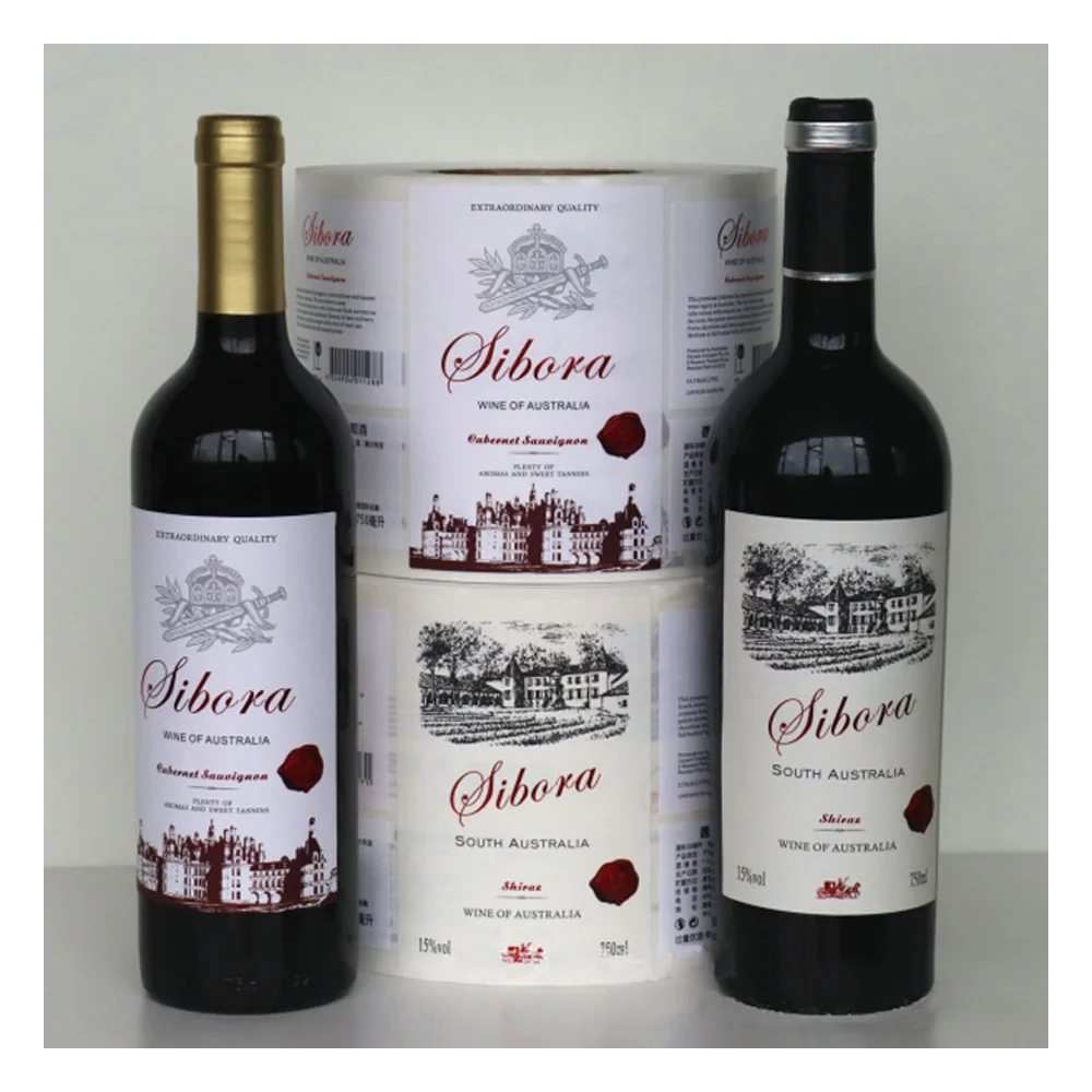 Custom home vintage wine label novelty red wine sticker packaging low MOQ