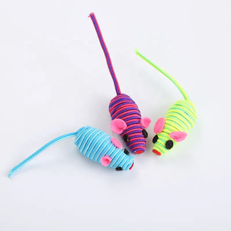 
Hefei SY wholesale manufacturer rope plastic mouse cat toy cat toy mouse steering mouse cat 