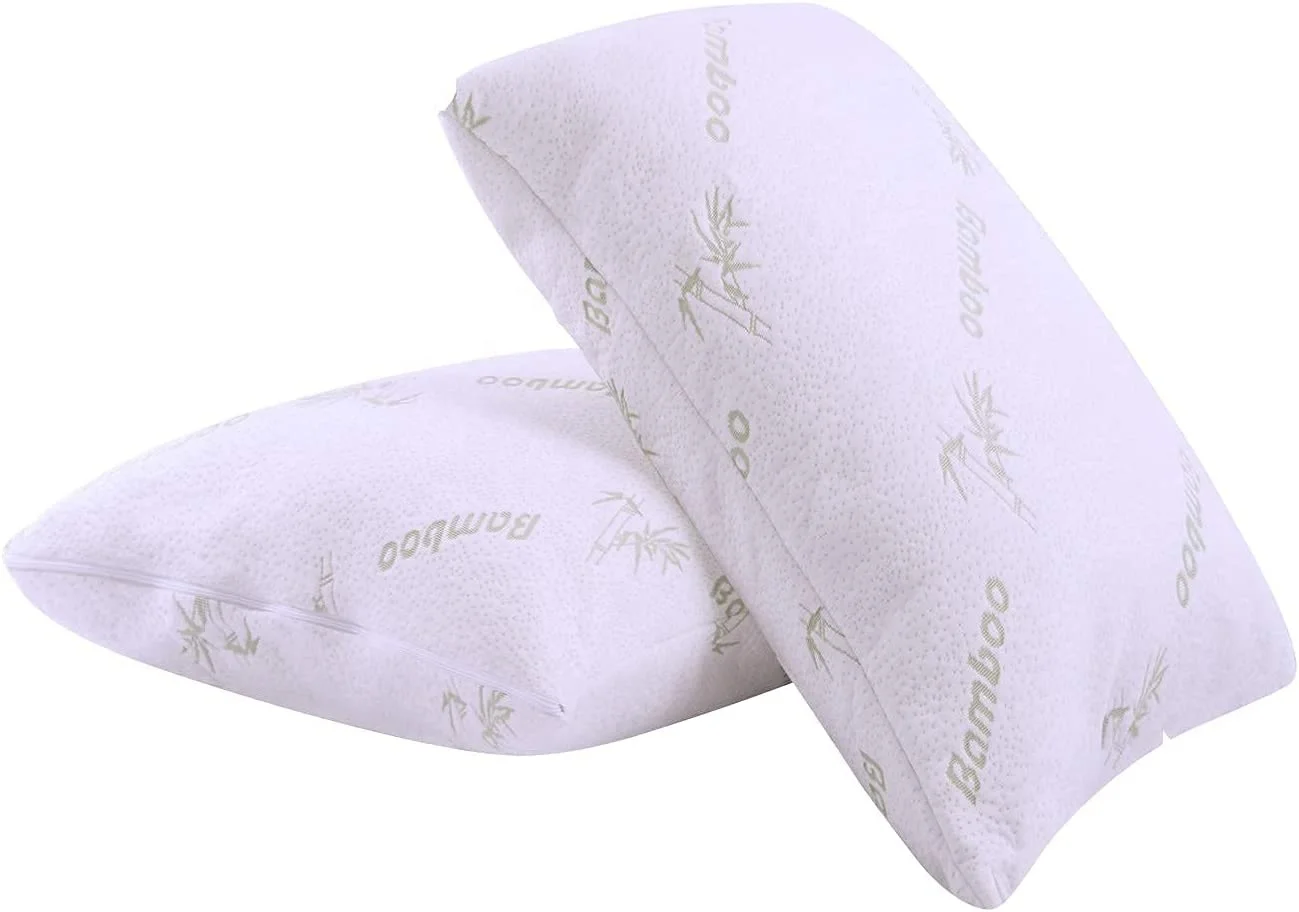 Wholesale Pillows for Sleeping 2 Pack Bamboo Standard Ultra Soft Bounce Back Standard Size Cool Washable Over Filled Pillows