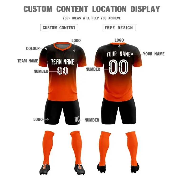 100% Polyester Football Shirt Soccer Jersey 2024 Reto logo for Football Jersey Printing Cheap Football Kit Team Soccer Jerseys