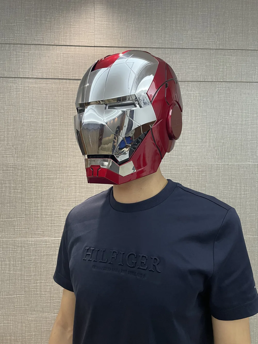  Autoking с изображением героев фильма Марвел «Супермен» Iron-man1/1 шлем MK5 Косплей автоматическое открытие и закрытие голосового