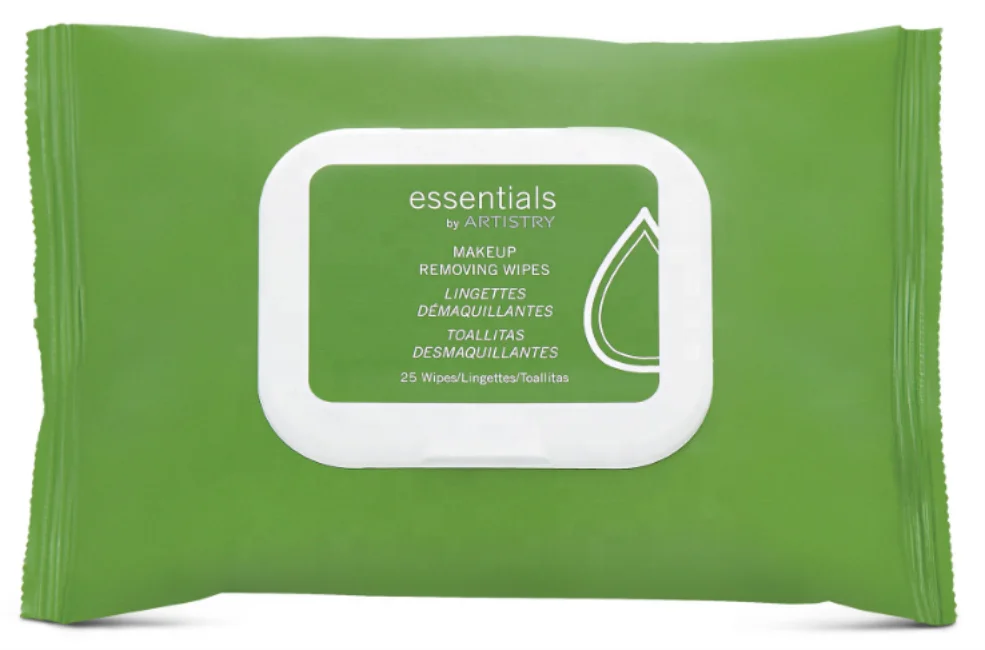 Skincare  spunlance nonwoven wet wipes biodegradable portable makeup removal wipes