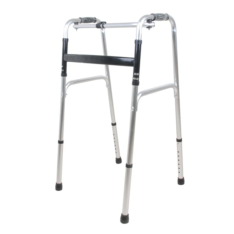 Adjustable Aluminum Old Man Walker Frame Disabled Adult Use Foldable Walking Zimmer Frame