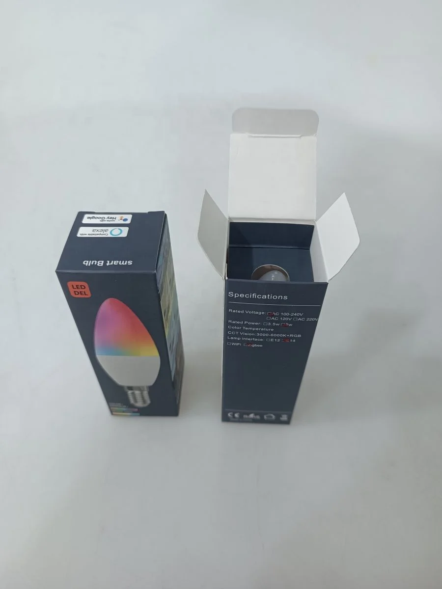 ZigBee C37 E14 E12 5W Tuya Smart Life APP 100-265V Dimming LED Spotlight WIFI RGB Smart Bulbs